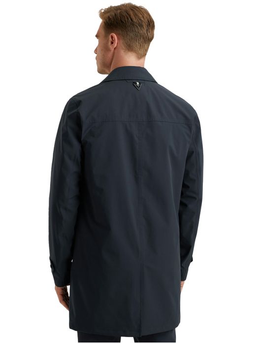 Vanguard jas lang donkerblauw effen V-COAT