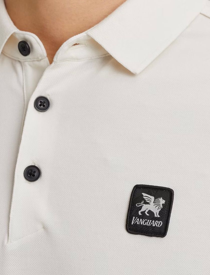 Vanguard korte mouw polo creme pique