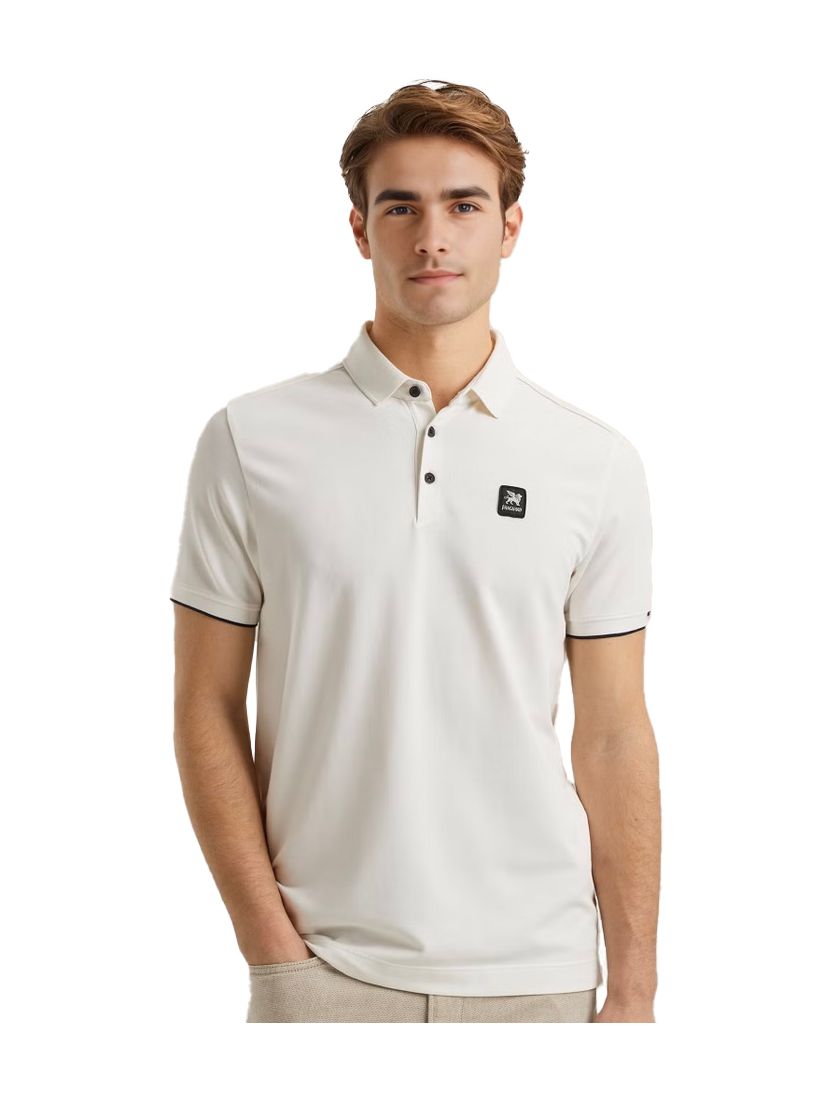 Vanguard korte mouw polo creme pique