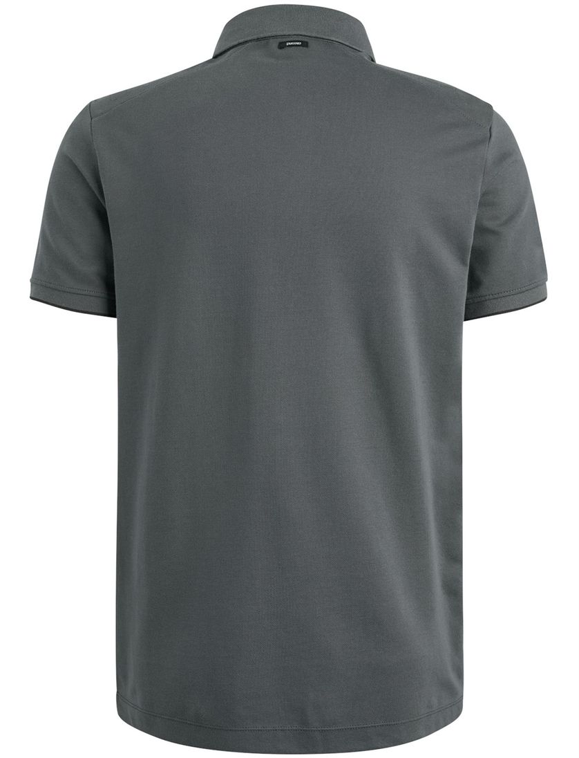 Vanguard korte mouw polo grijs pique katoen