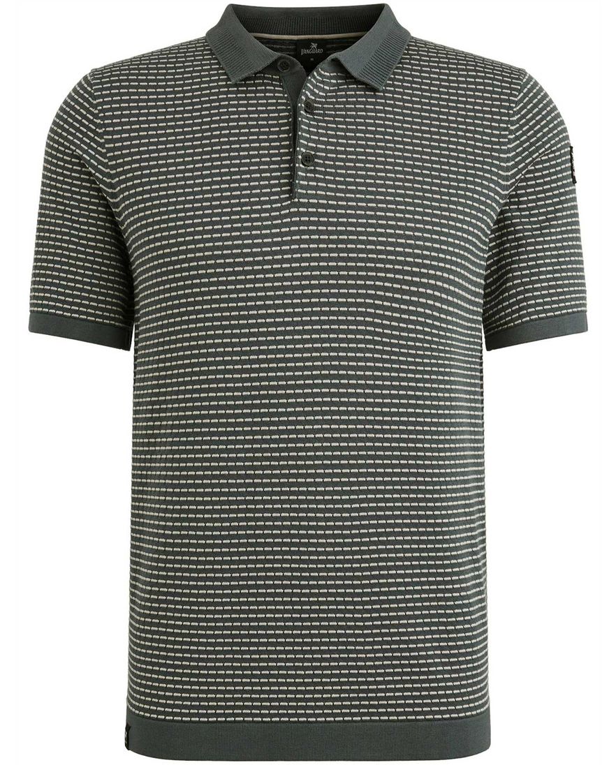 Vanguard korte mouw polo groen geprint