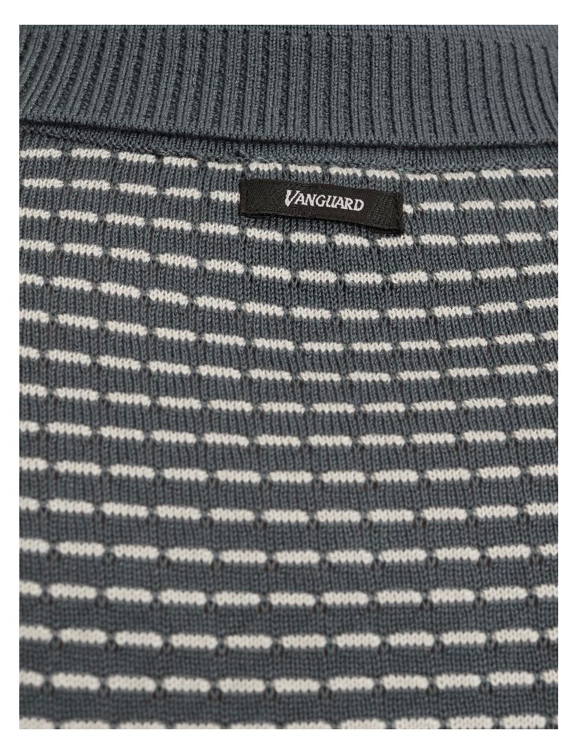 Vanguard korte mouw polo groen geprint katoen