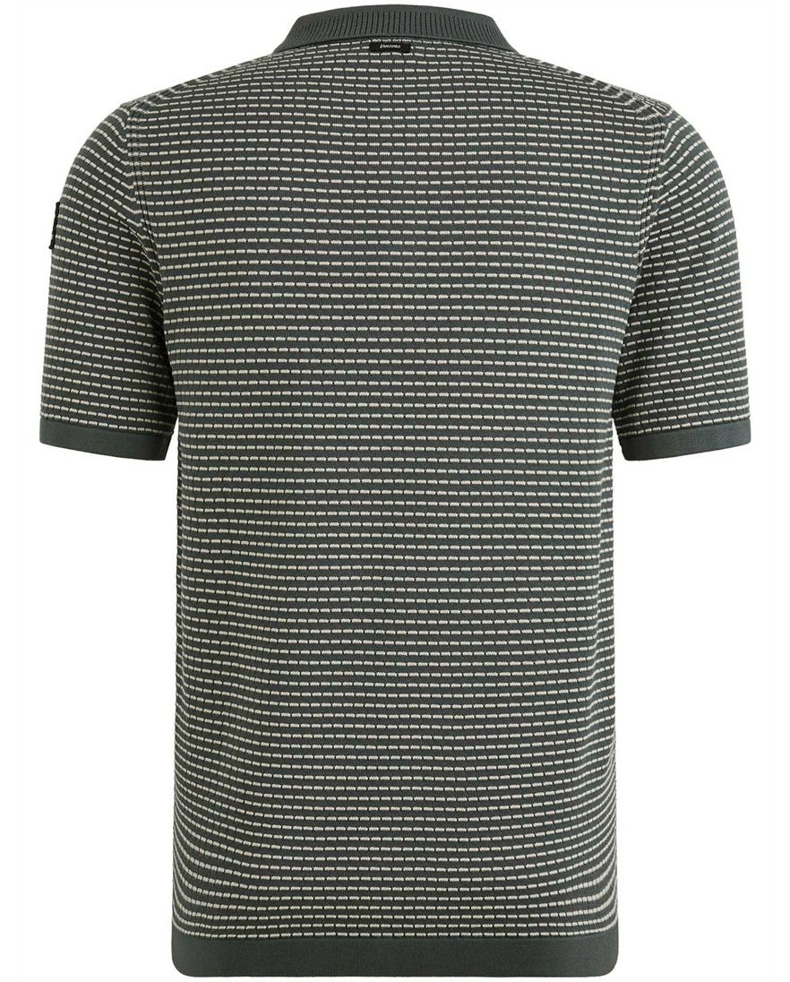 Vanguard korte mouw polo groen geprint