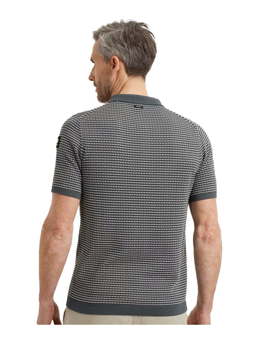 Vanguard korte mouw polo groen geprint katoen