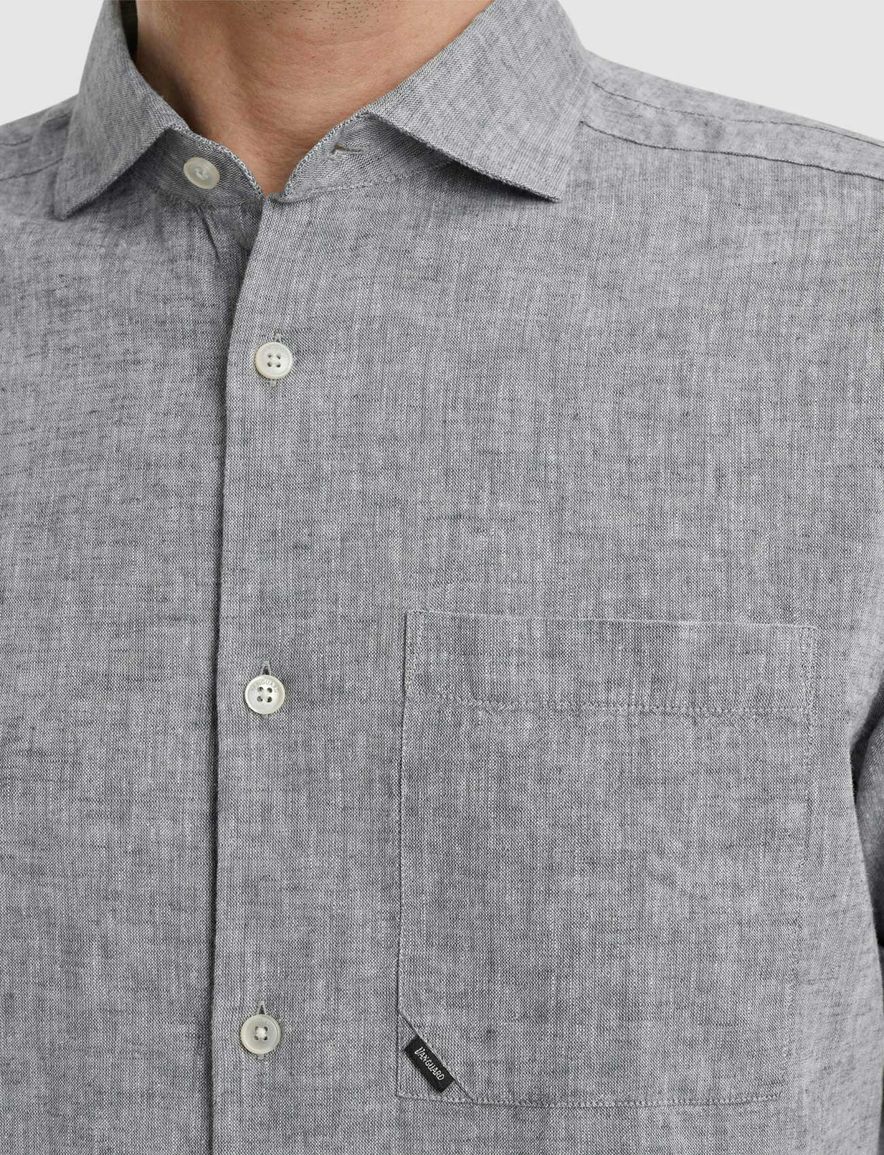 Vanguard overhemd groen borstzak gemêleerd