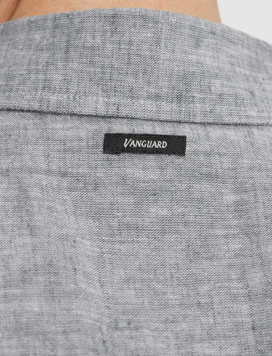 Vanguard overhemd groen borstzak gemêleerd