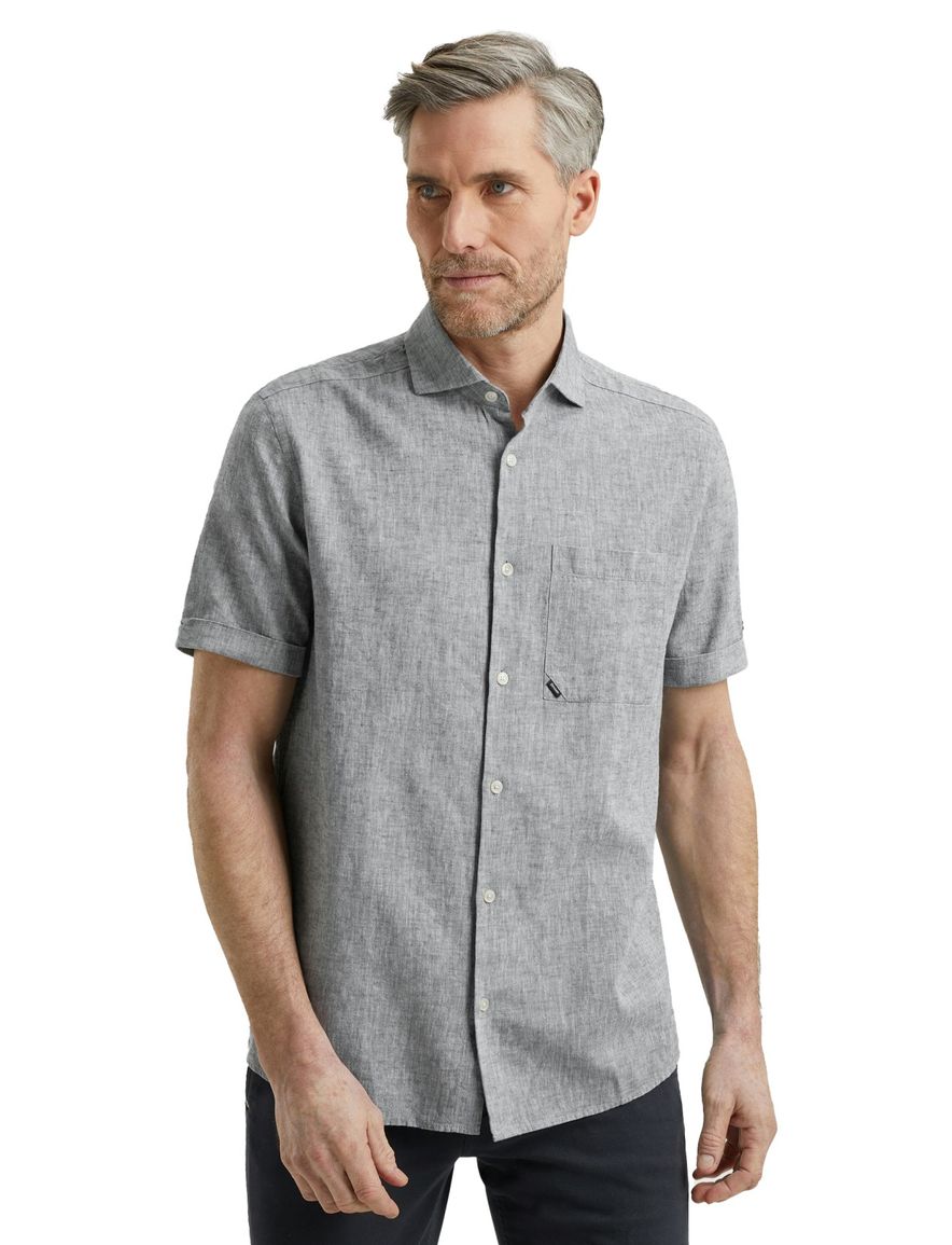 Vanguard overhemd groen borstzak gemêleerd