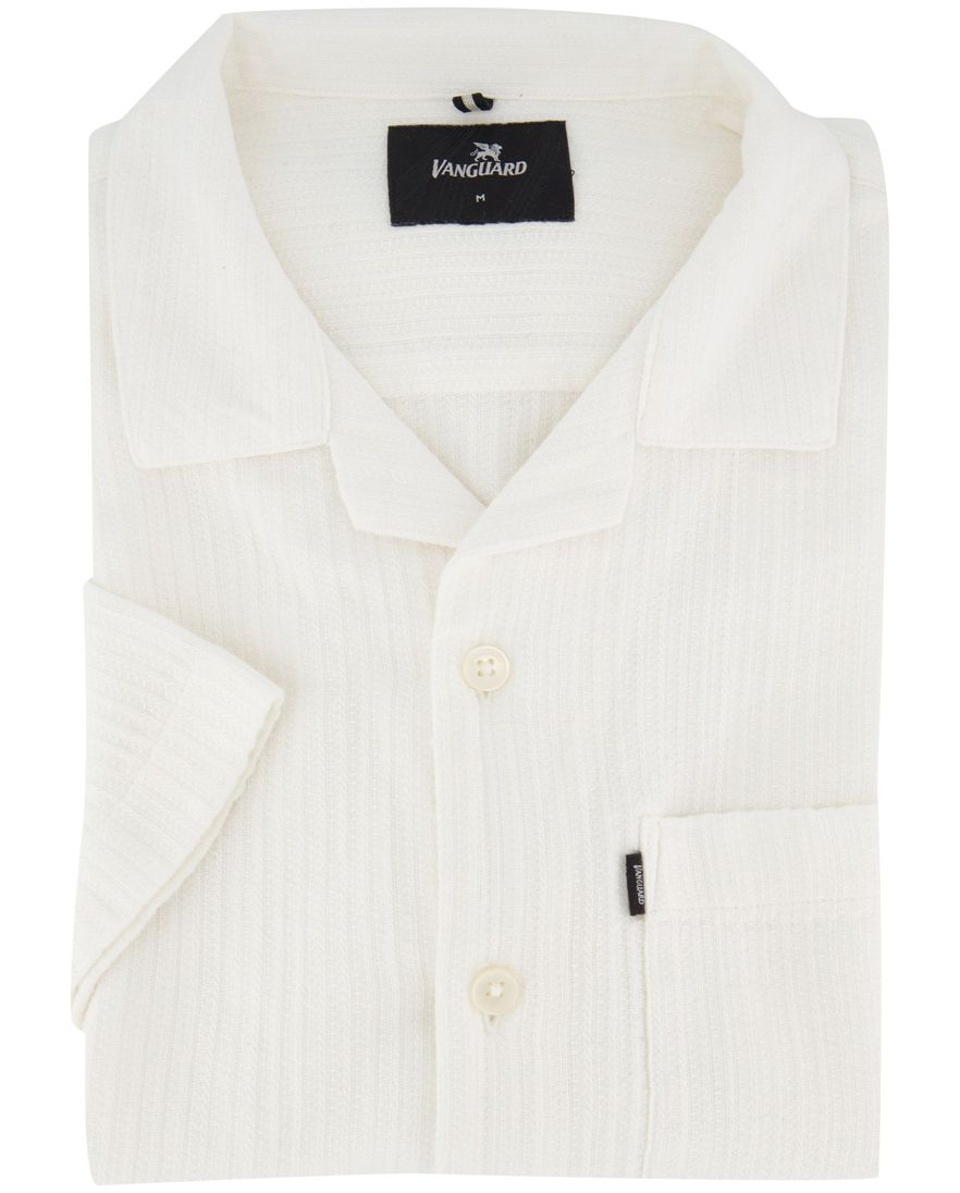 Vanguard overhemd wit katoen borstzak