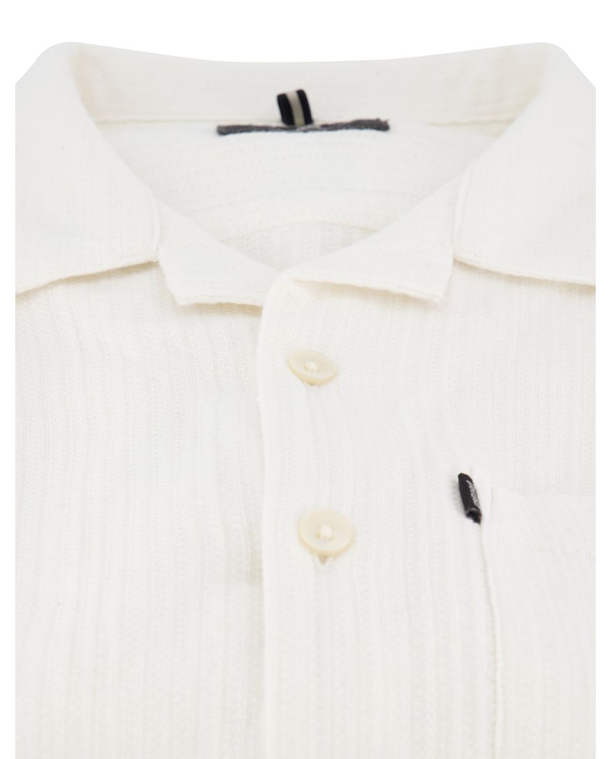 Vanguard overhemd wit katoen borstzak