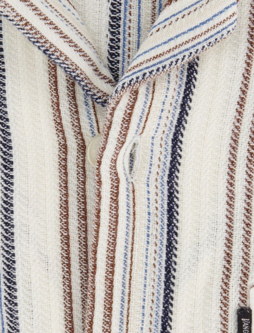 overhemd Vanguard korte mouw creme katoen