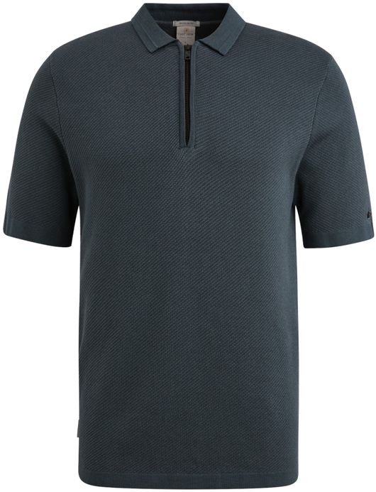 Cast Iron polo korte mouw normale fit donkerblauw