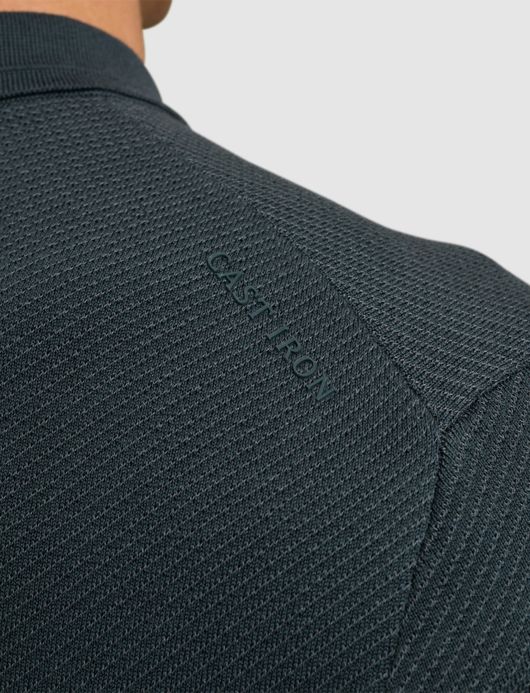 Cast Iron polo korte mouw normale fit donkerblauw