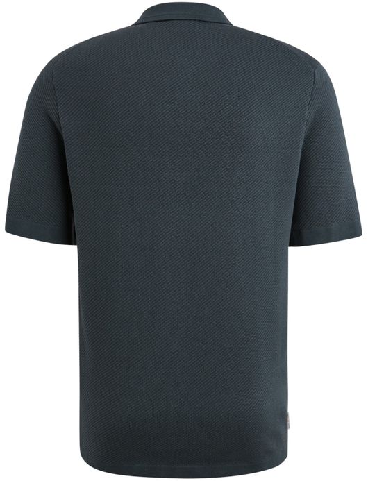 Cast Iron polo korte mouw normale fit donkerblauw