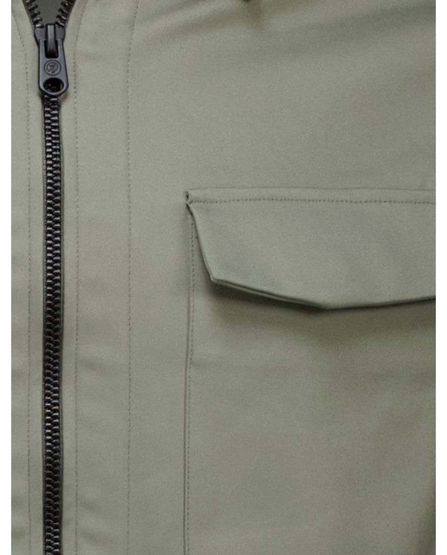 Cast Iron Overshirt groen met rits