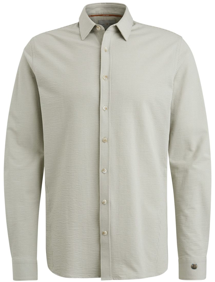 Cast Iron katoenen overhemd gestreept