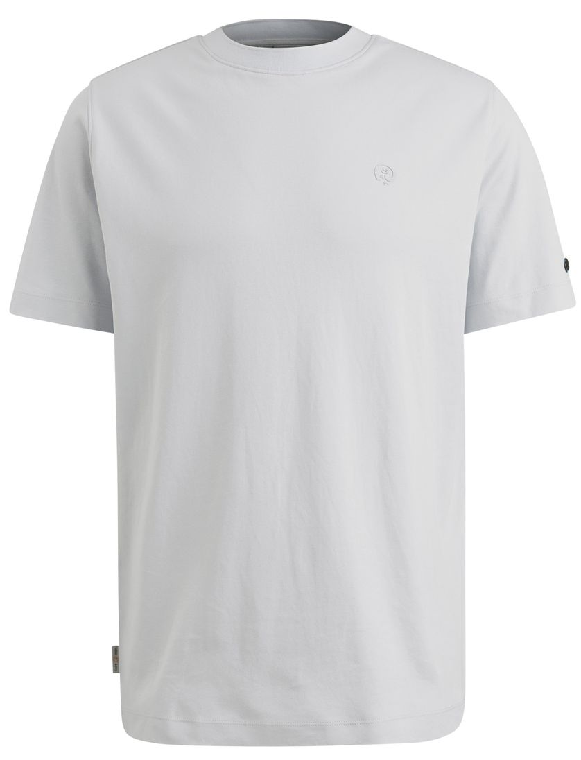 Cast Iron T-shirt lichtblauw regular fit effen