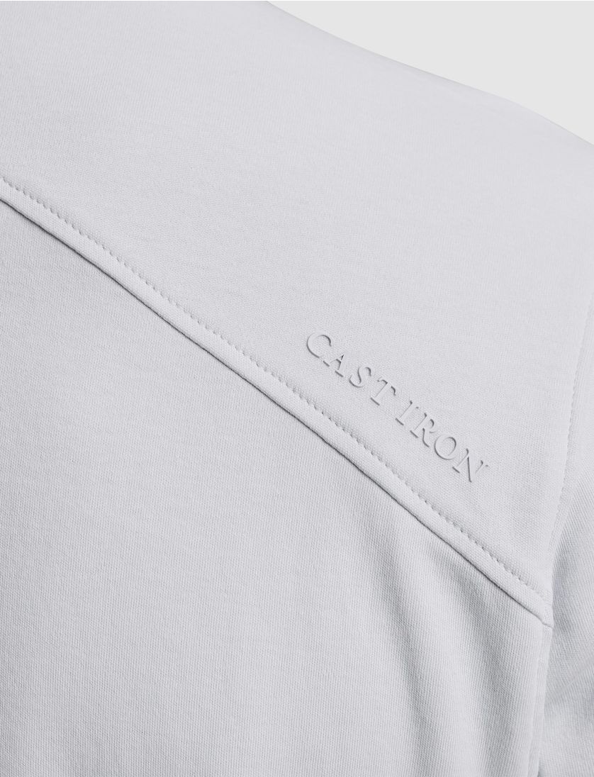 Cast Iron T-shirt lichtblauw regular fit effen