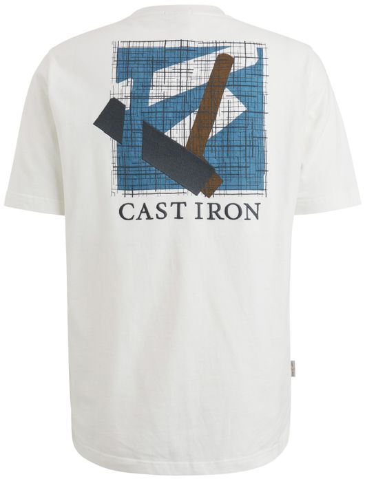 Cast Iron T-shirt wit met opdruk katoen