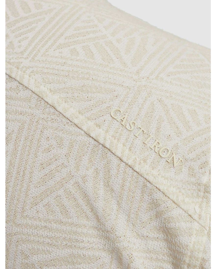 Cast Iron polo beige design korte mouw