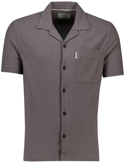 Cast Iron Cast Iron overhemd korte mouw borstzak effen