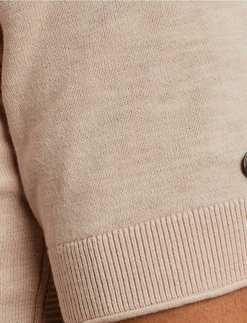 T-shirt Cast Iron oranje korte mouwen gebreid