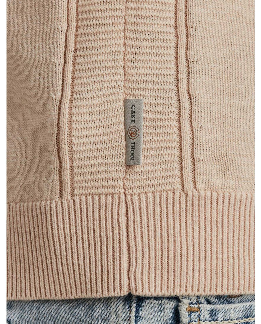 T-shirt Cast Iron oranje effen