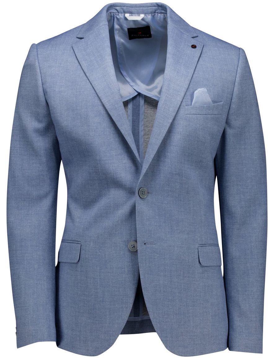 Zuitable colbert blauw polyester