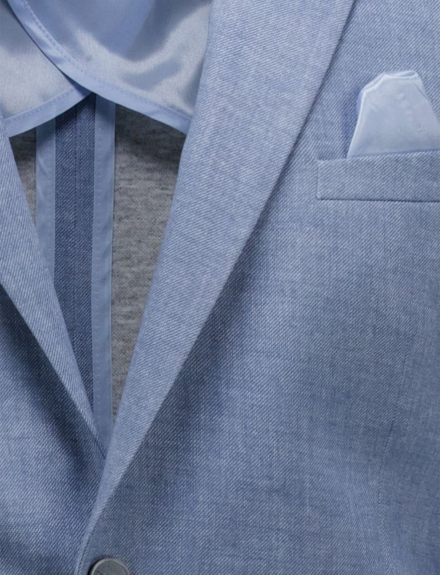 Zuitable colbert blauw polyester