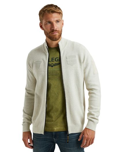 PME Legend PME Legend vest wit Cotton Structure Cargo