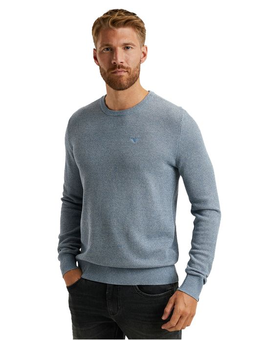 PME Legend lichtblauw trui cotton modal