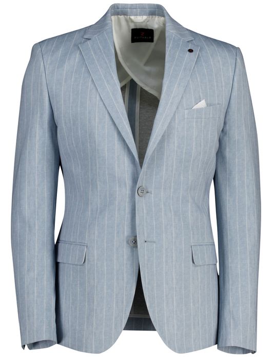 Zuitable DiNick mix en match colbert lichtblauw gestreept