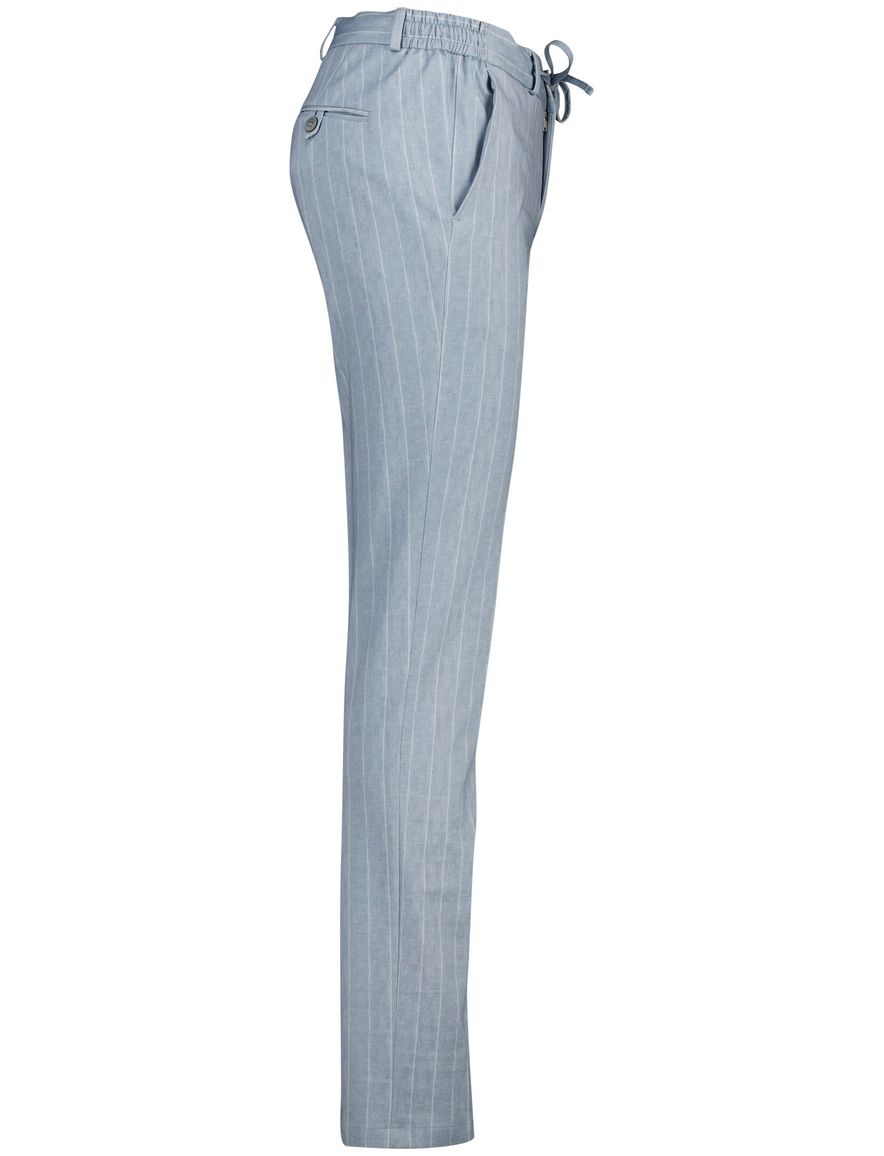 Zuitable DiSpartaflex mix en match pantalon lichtblauw gestreept