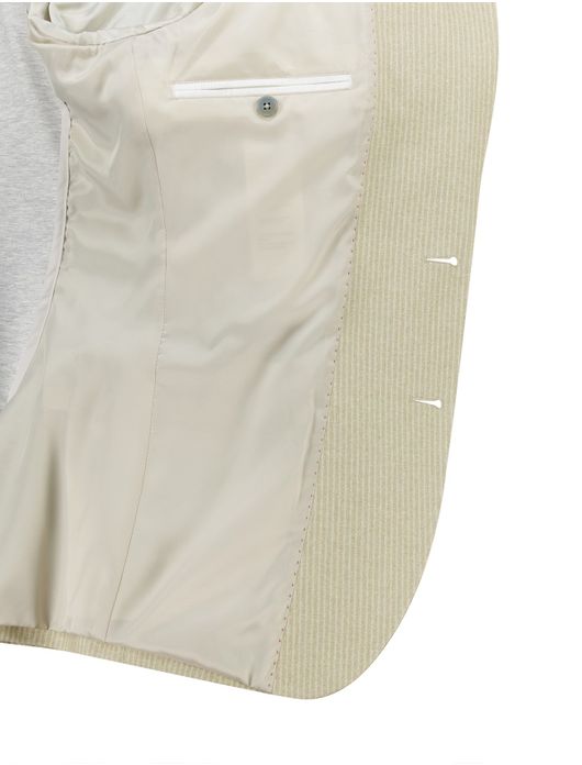 Zuitable colbert DiNick beige gestreept