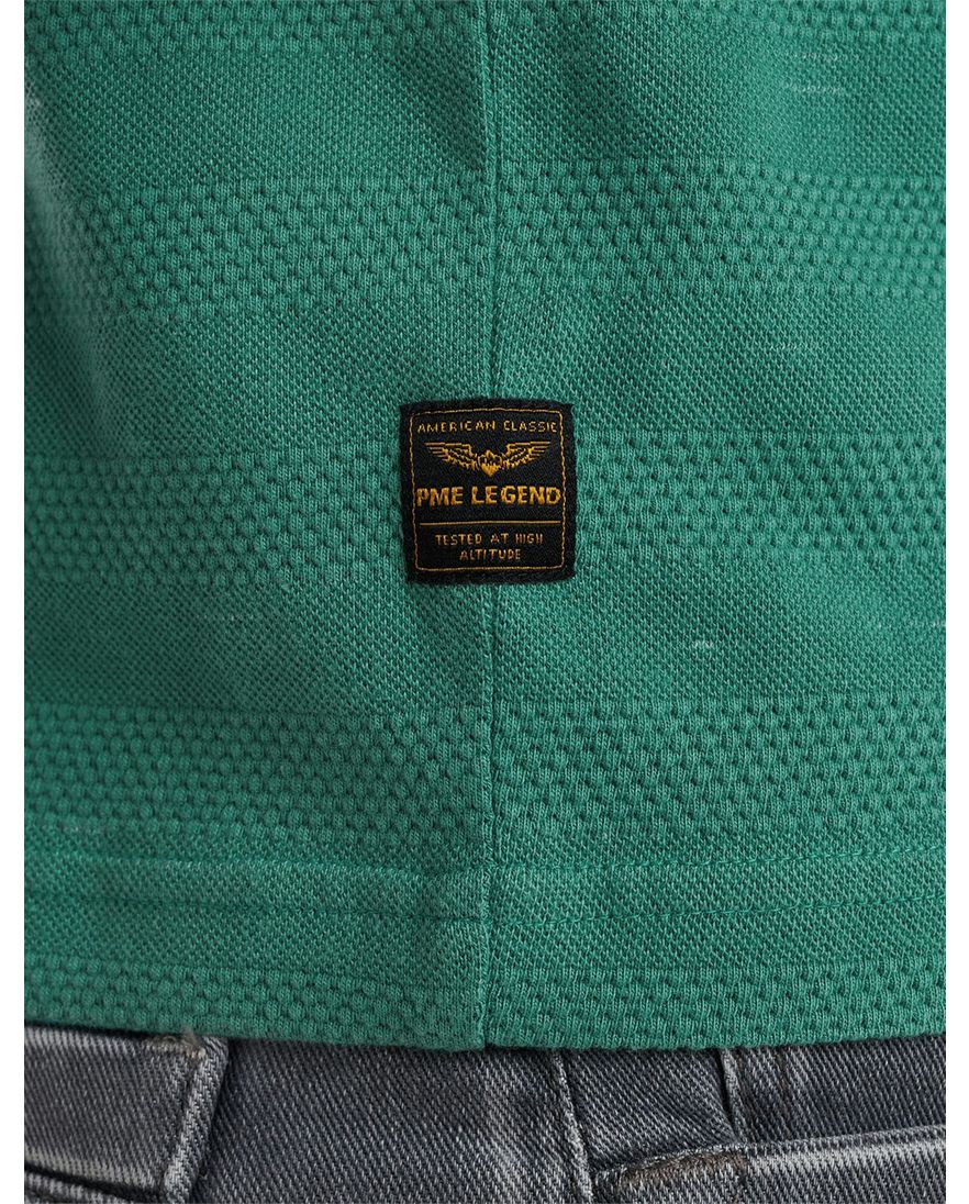 PME Legend polo turquoise jacquard pique