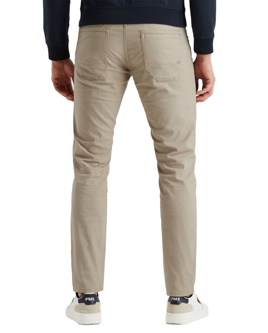 PME Legend 5-pocket beige Nightflight effen katoen