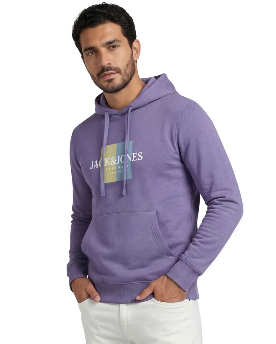 Jack & Jones hoodie paars met capuchon