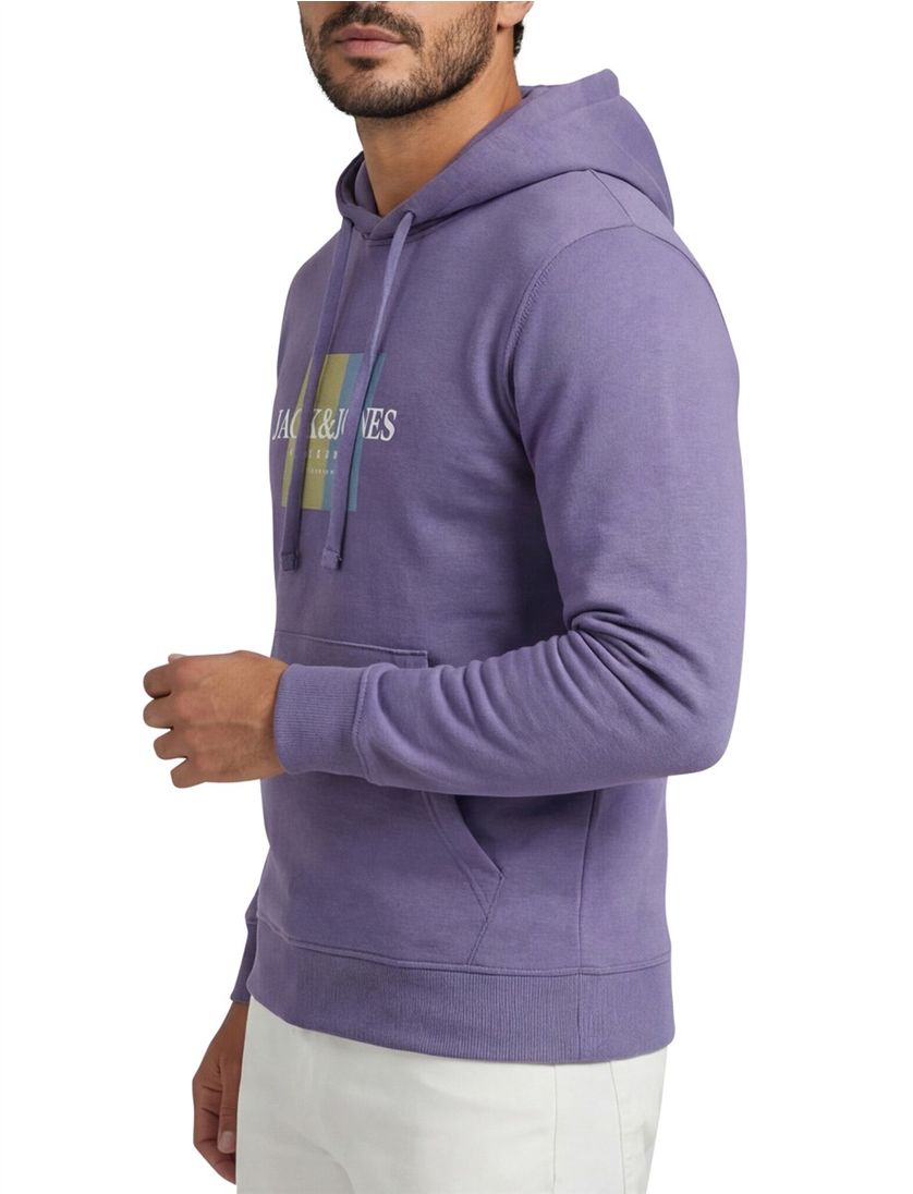 Jack & Jones hoodie paars geprint