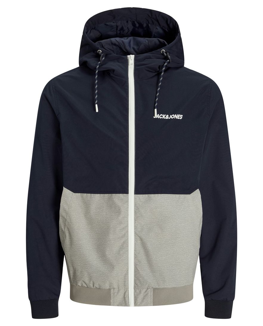 Jack & Jones Plus Size zomerjas navy grijs