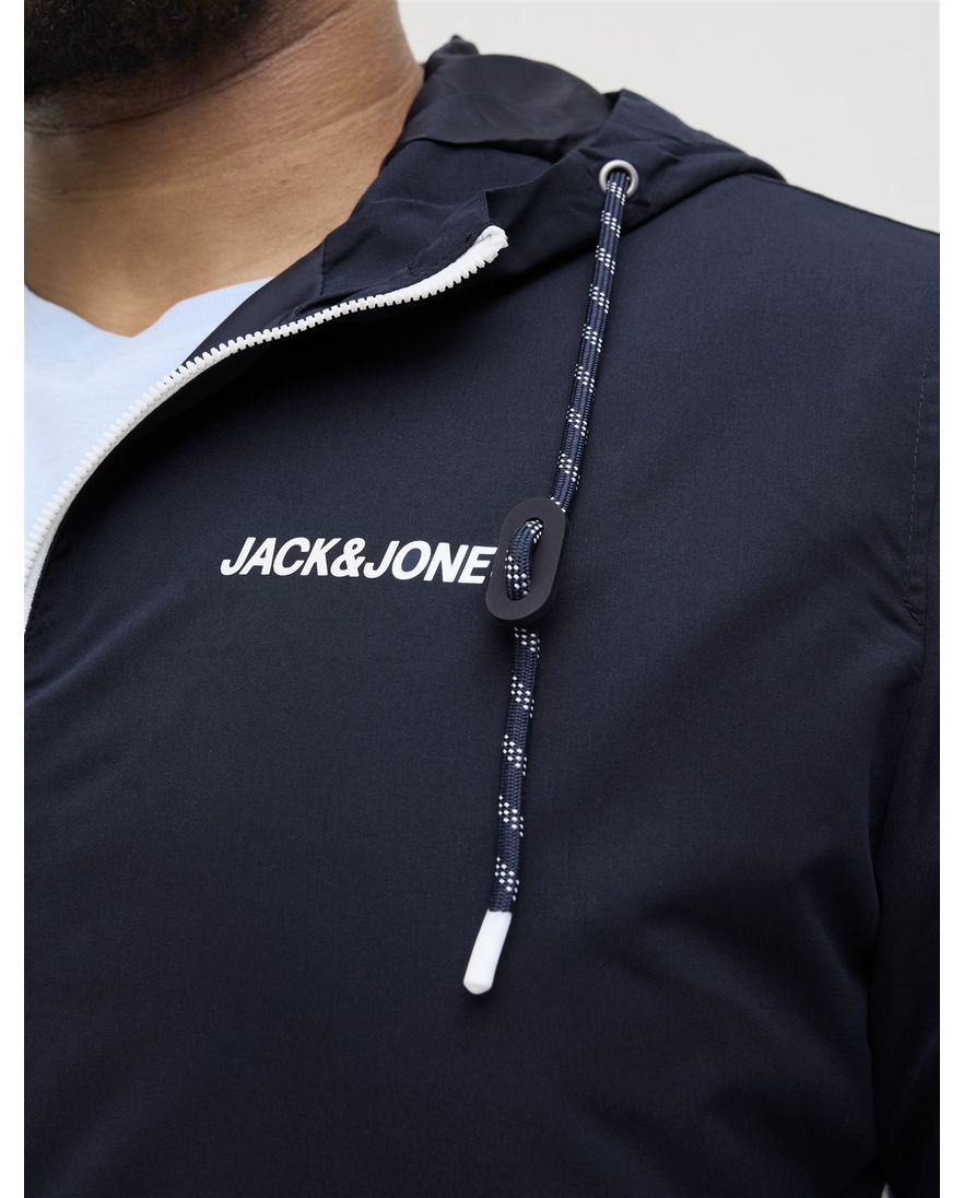 Jack & Jones Plus Size zomerjas navy grijs