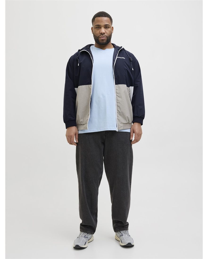 Jack & Jones Plus Size zomerjas navy grijs