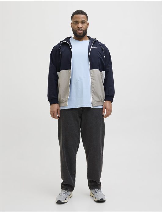 Jack & Jones zomerjas Plus Size navy grijs