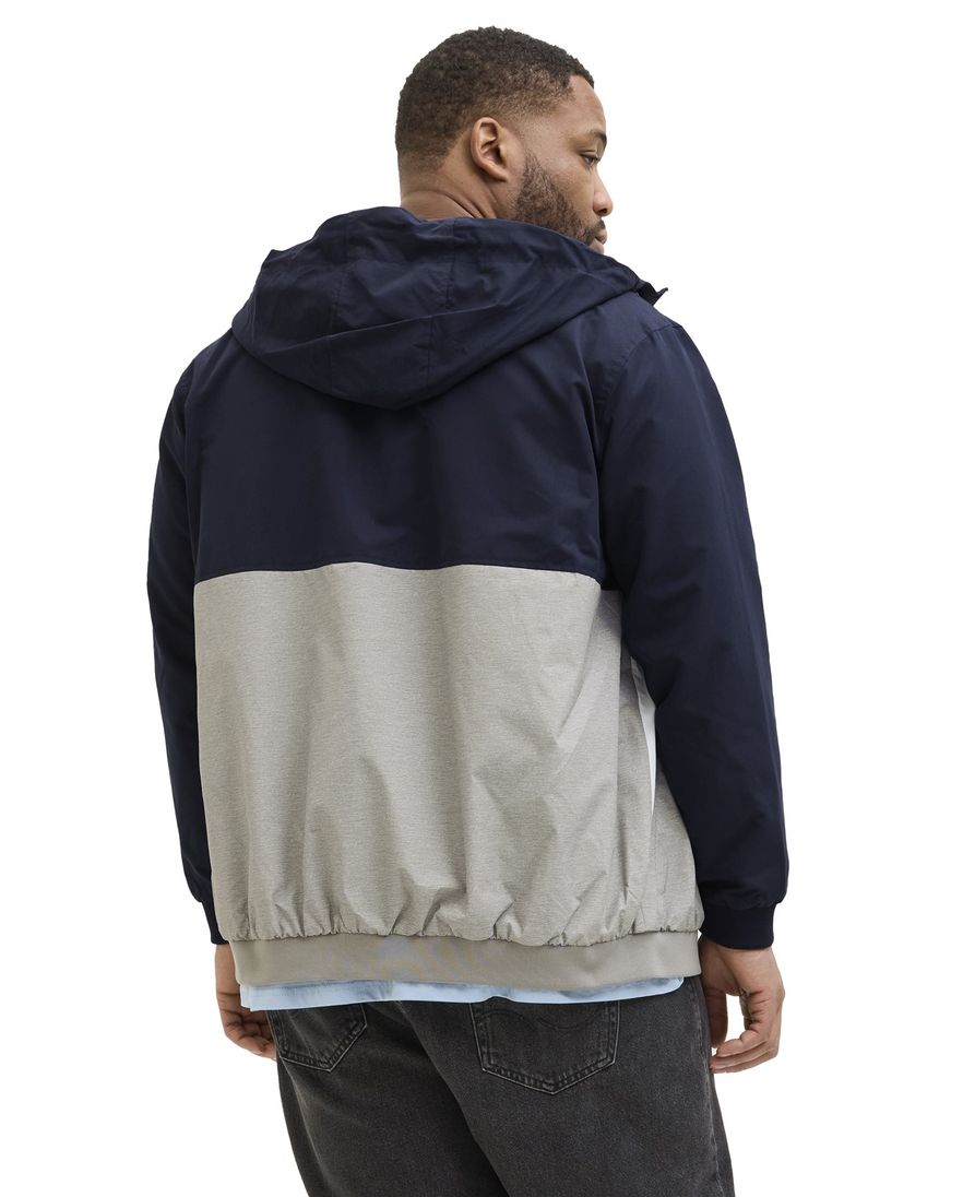 Jack & Jones Plus Size zomerjas navy grijs