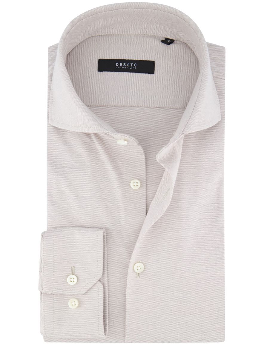 Desoto overhemd bruin pique