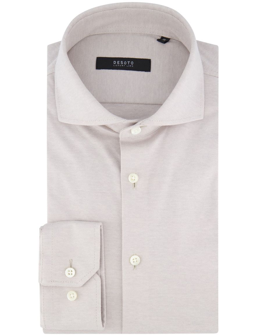 Desoto overhemd bruin pique