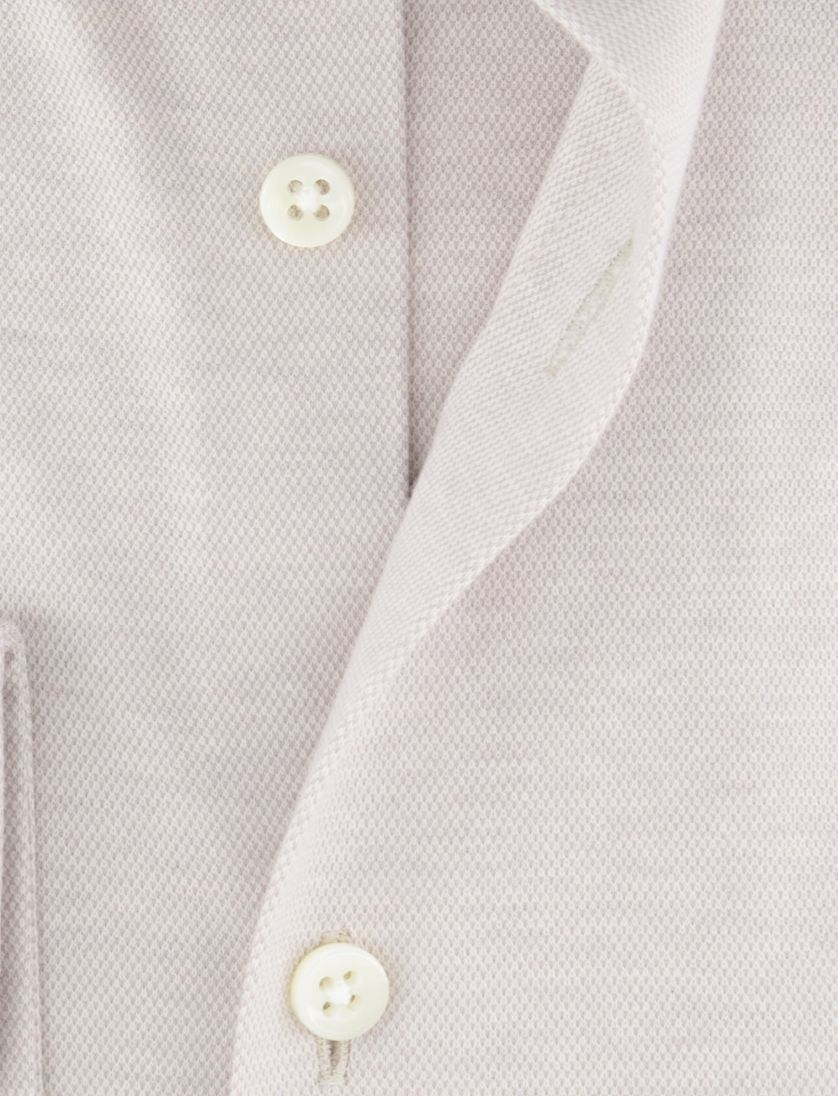 Desoto overhemd bruin pique zakelijk