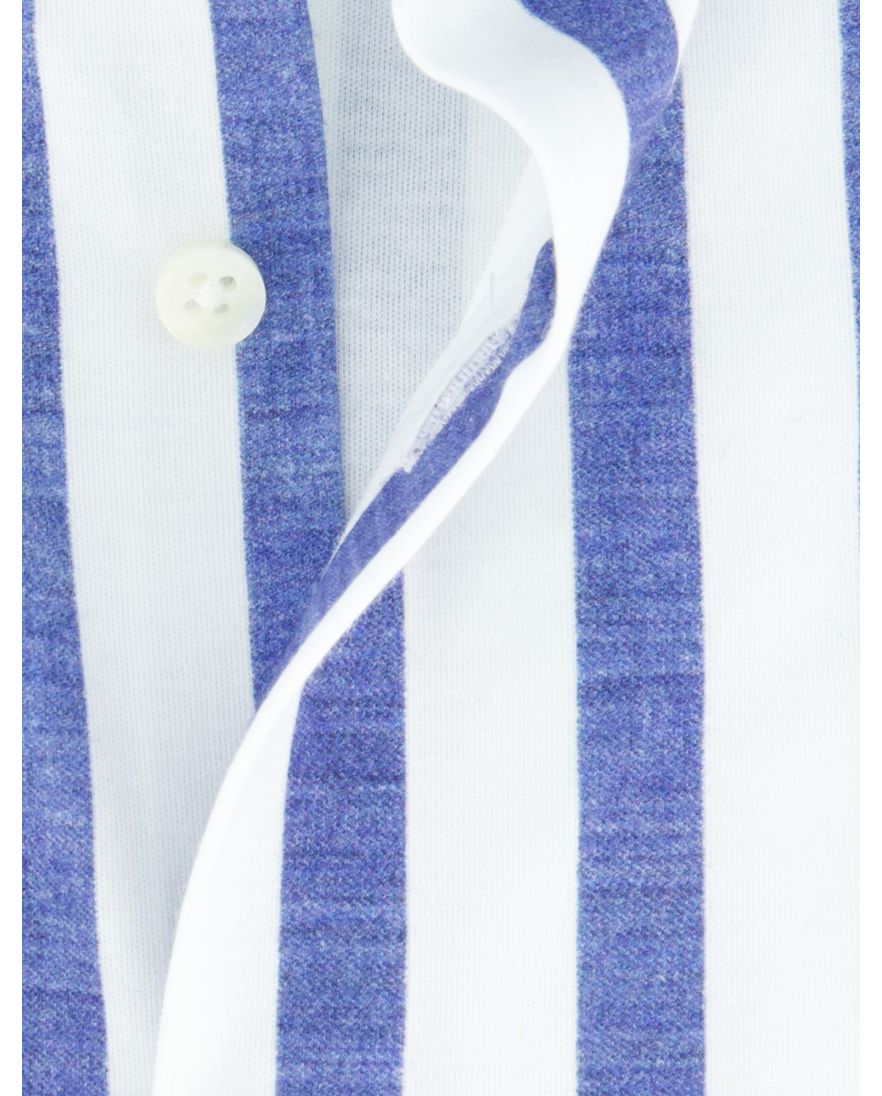 Desoto Luxury Line Hai blauw wit gestreept katoen