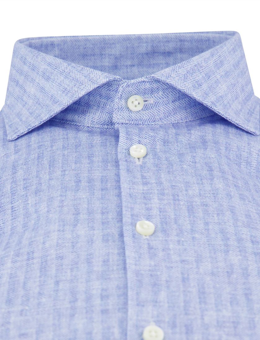 Desoto Luxury Line Jersey overhemd lichtblauw katoen cutaway boord