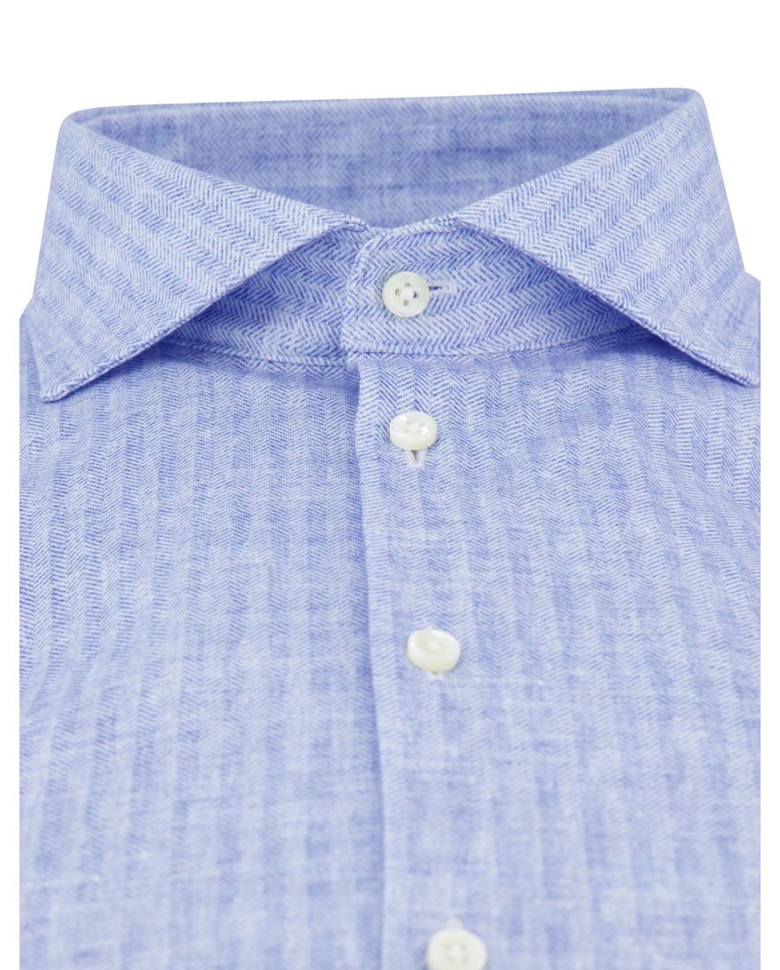 Desoto Luxury Line Jersey overhemd lichtblauw katoen