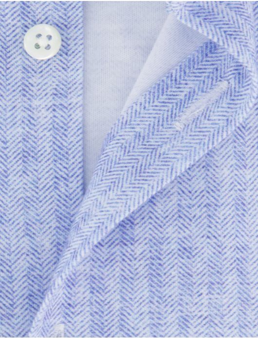 Desoto Luxury Line Jersey overhemd blauw