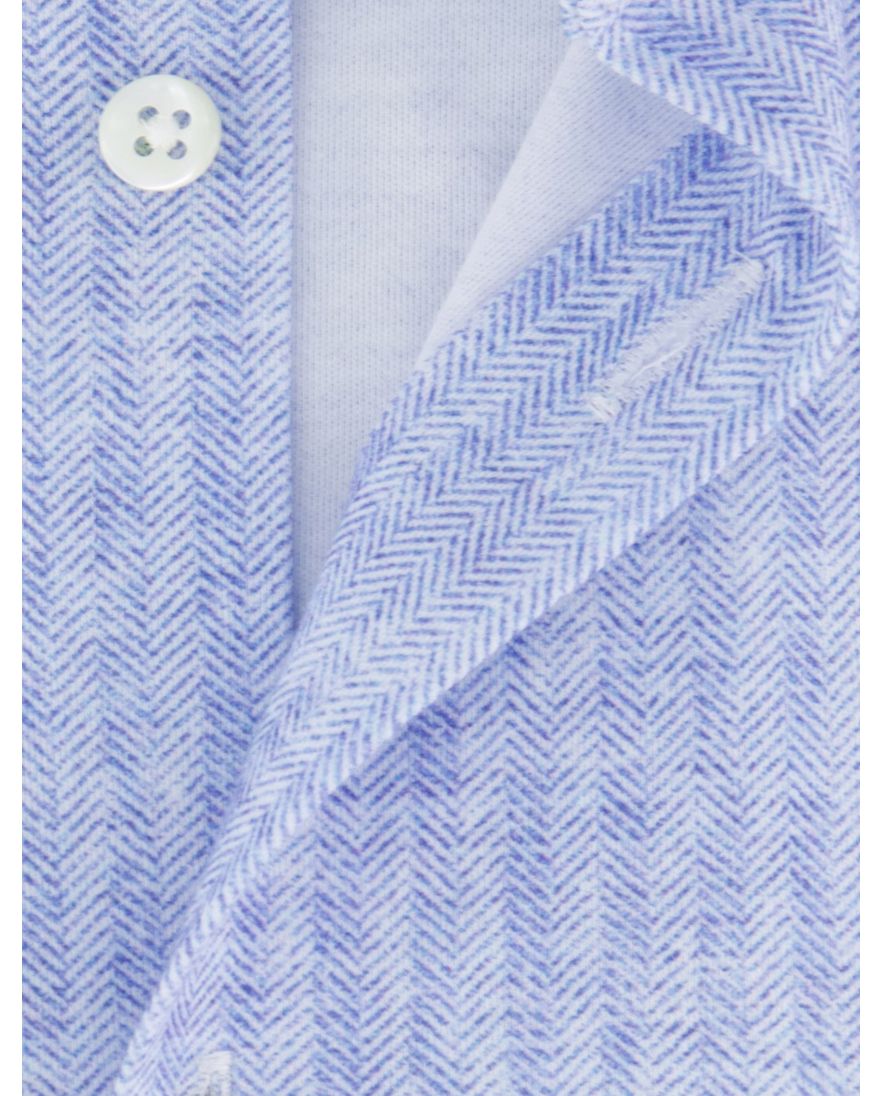 Desoto Luxury Line Jersey overhemd lichtblauw katoen